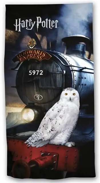 #3 - Harry Potter badehåndklæde - Hogwarts Express - 70x140 cm - 100% Blød bomuld